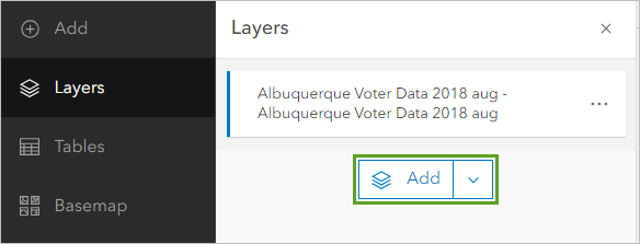 Add layer button in the Layers pane