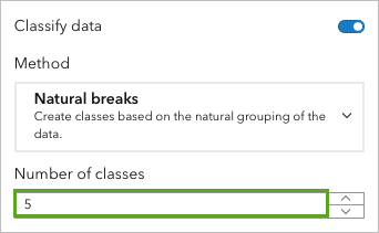 Set number of classes to 5.