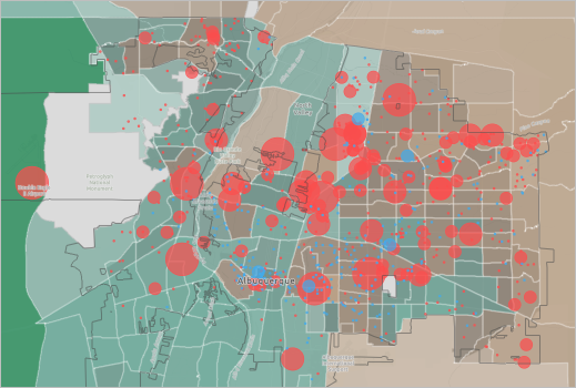 Map showing race and Hispanic origin variables and political contributions