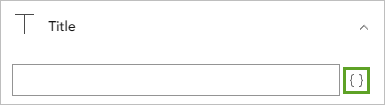 Fields button for the pop-up title