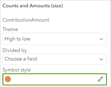 Edit symbol style.