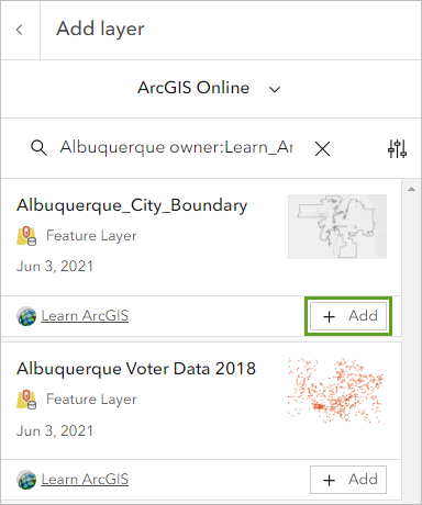 Add button for the Albuquerque_City_Boundary layer
