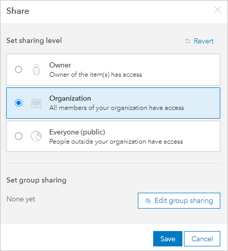 Organization option