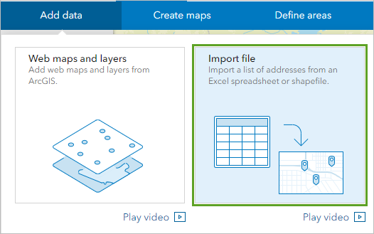 Import file card