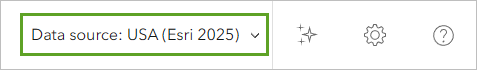 Data source button on the ribbon