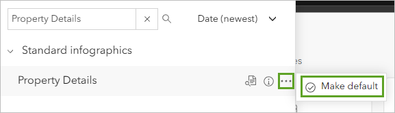 Make default option for the Property Details template