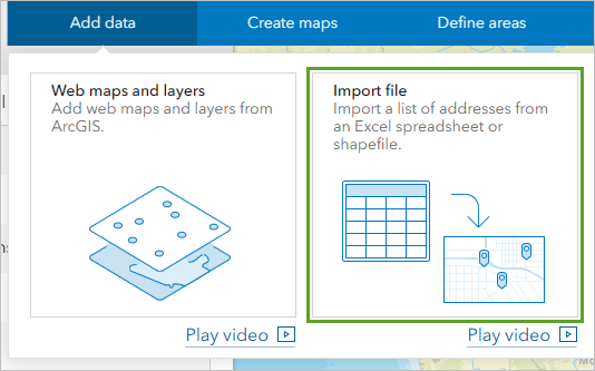 Import file option