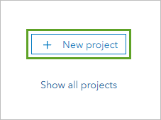 New project button
