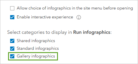 Gallery infographics option