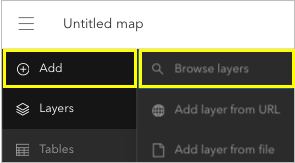 Browse layers option