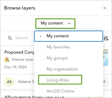 Choose Living Atlas