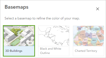 Topographic basemap