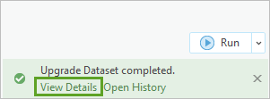 View geoprocessing tool details