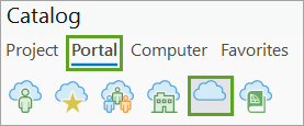 Switch to Portal tab in Catalog pane