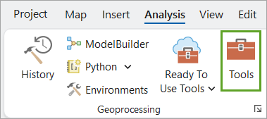 Tolls under Analysis tab on the ribbon