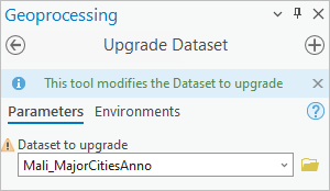 Set geoprocessing tool parameters