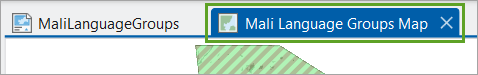 Click tab to make Mali Language Groups Map active