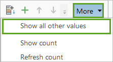 Show all other values selected