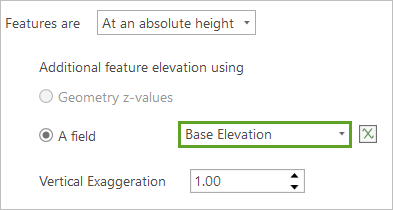 Window for Layer Properties: BuildingFootprints with Elevation tab selected