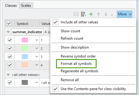 Format all the polygon symbols simultaneously.