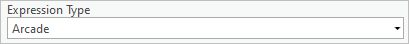 Expression Type parameter set to Arcade.