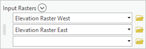 Set Input Rasters.