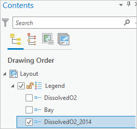 Click the DissolvedO2_2014 layer in the legend