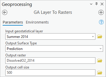 GA Layer To Rasters