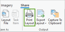 Print layout button