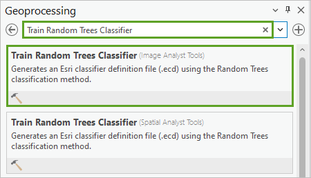 Train Random Trees Classifier tool