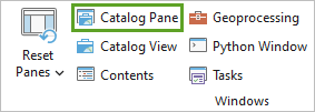 Catalog Pane button