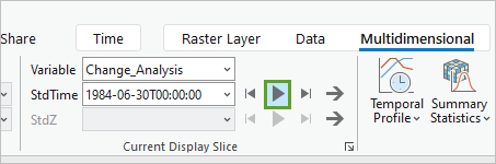 Play Slices Along StdTime button