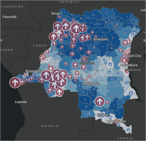 Basemap updated on the map.