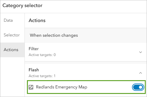 Flash and zoom actions