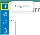 Drag item in the chart element menu