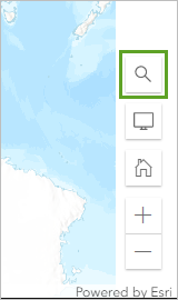 Search in the Map tools menu on the Settings toolbar