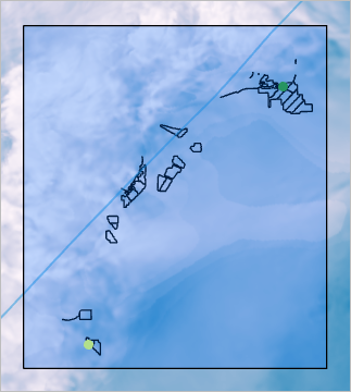 Add points on the map to chart wind gust speed