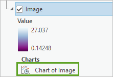 Chart of Image in the Contents pane