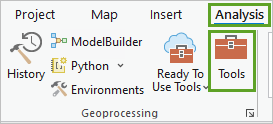 Open the Geoprocessing pane