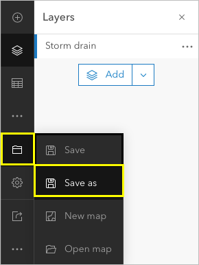 Save button and Save as button