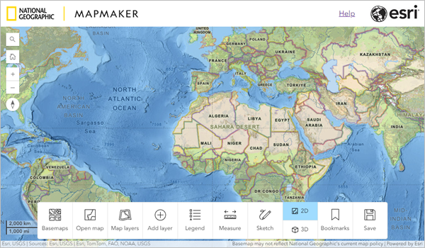 Default map in MapMaker