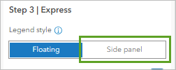 Side panel button for Legend style