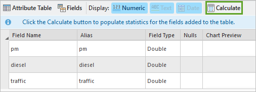 Calculate in the Data Engineering view