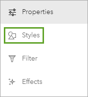 Styles option