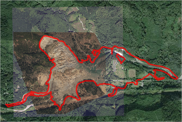 oso landslide before and after