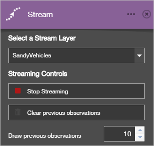 Stream layer controls