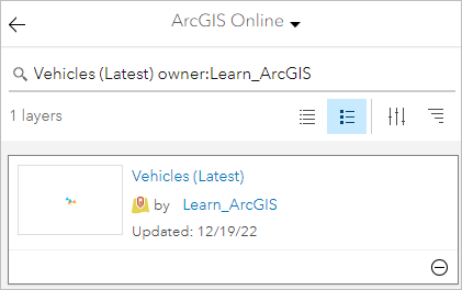 Search results for Vehicles (Latest) layer