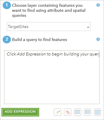 Find Existing Locations query builder
