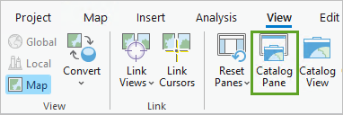 Open the Catalog pane.