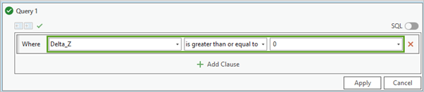 Definition Query Where Delta_Z is greater than or equal to 0